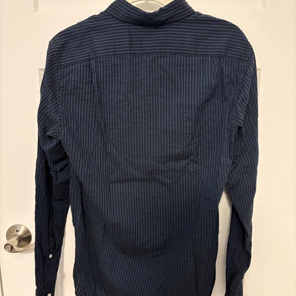J Crew Long Sleeve Button-Down - Black/Navy - Men's Small - Picture 4 of 4